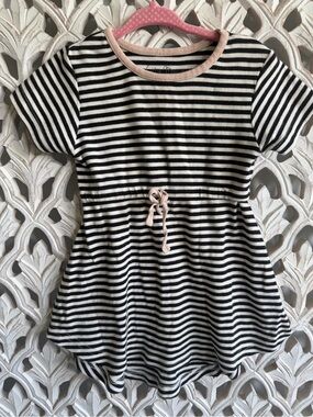 City Mouse Striped Organic Cotton Dress Size 2Y